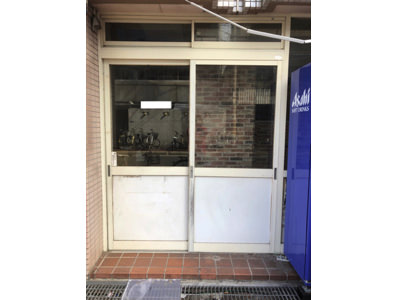 大阪市内　某新店舗様フロントサッシ＆自動ドア装置新設工事