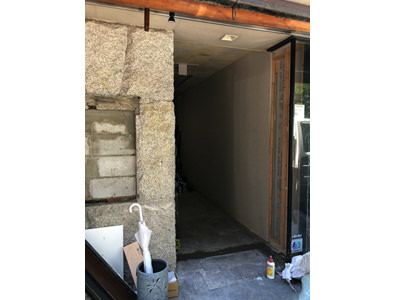 大阪市内 某事務所様 自動ドア新設工事ドアも新調しました。