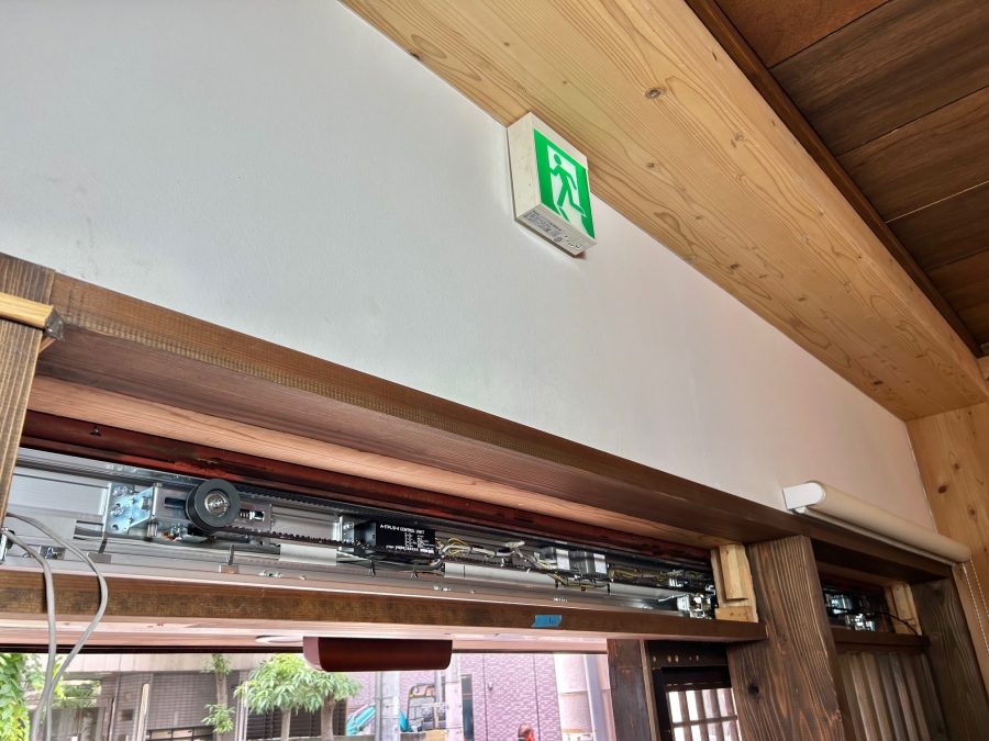 自動ドア装置施工完了