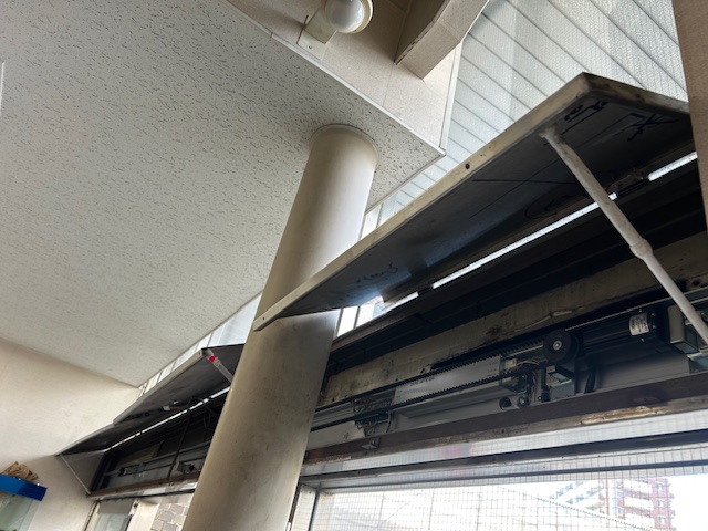 既存自動ドア装置撤去前