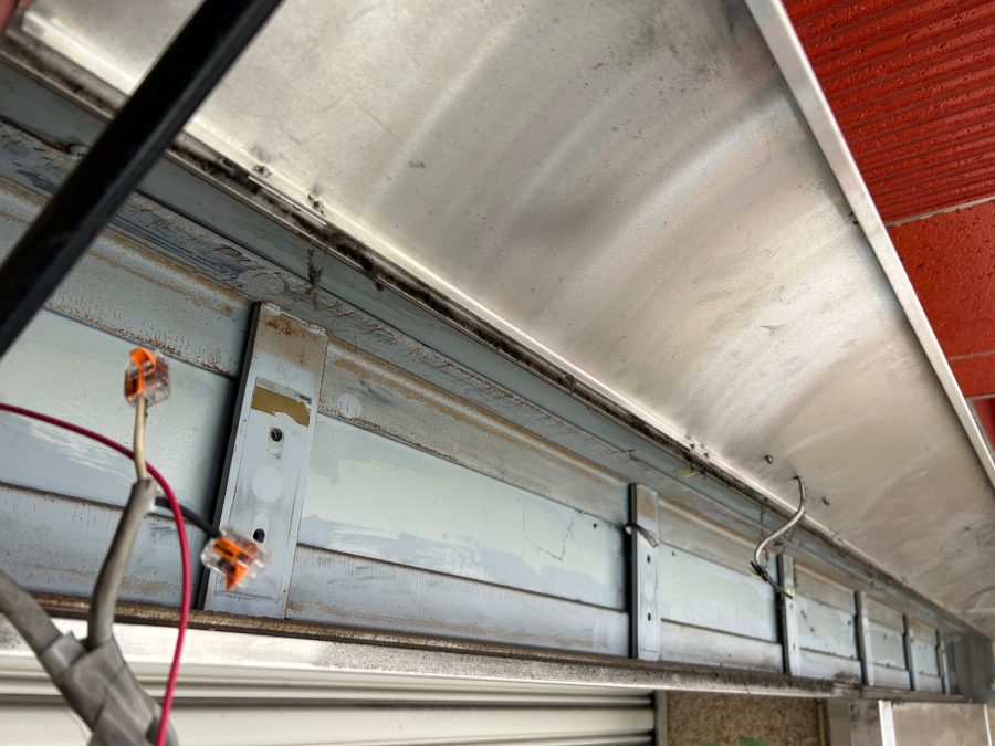 既存自動ドア装置撤去後