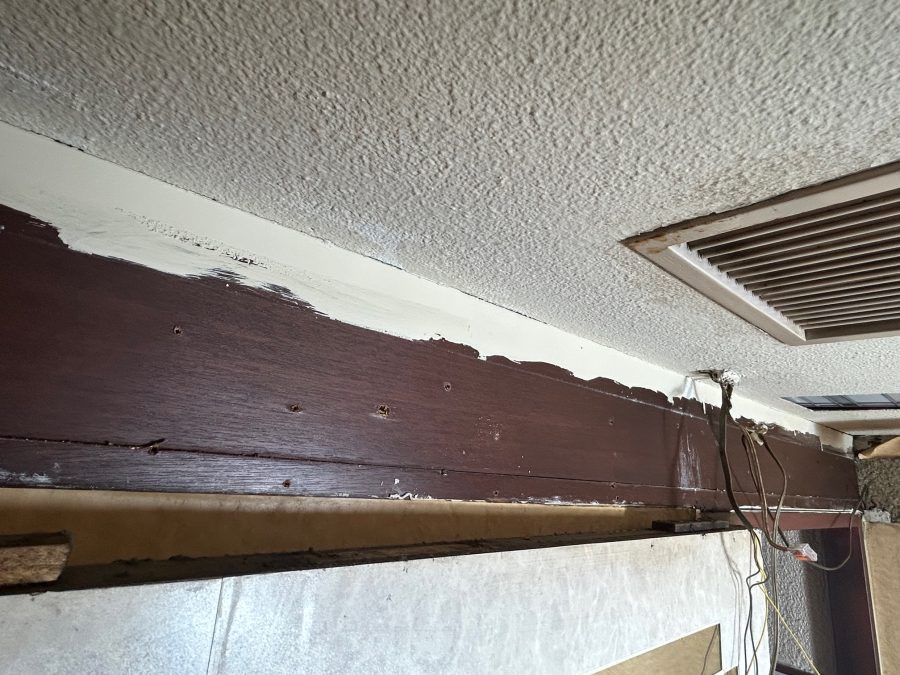 既存自動ドア装置撤去後