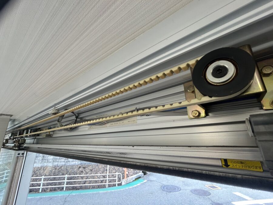 既存自動ドア装置撤去前